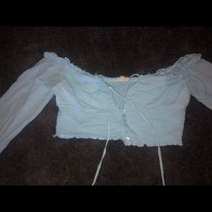 Long sleeve crop top